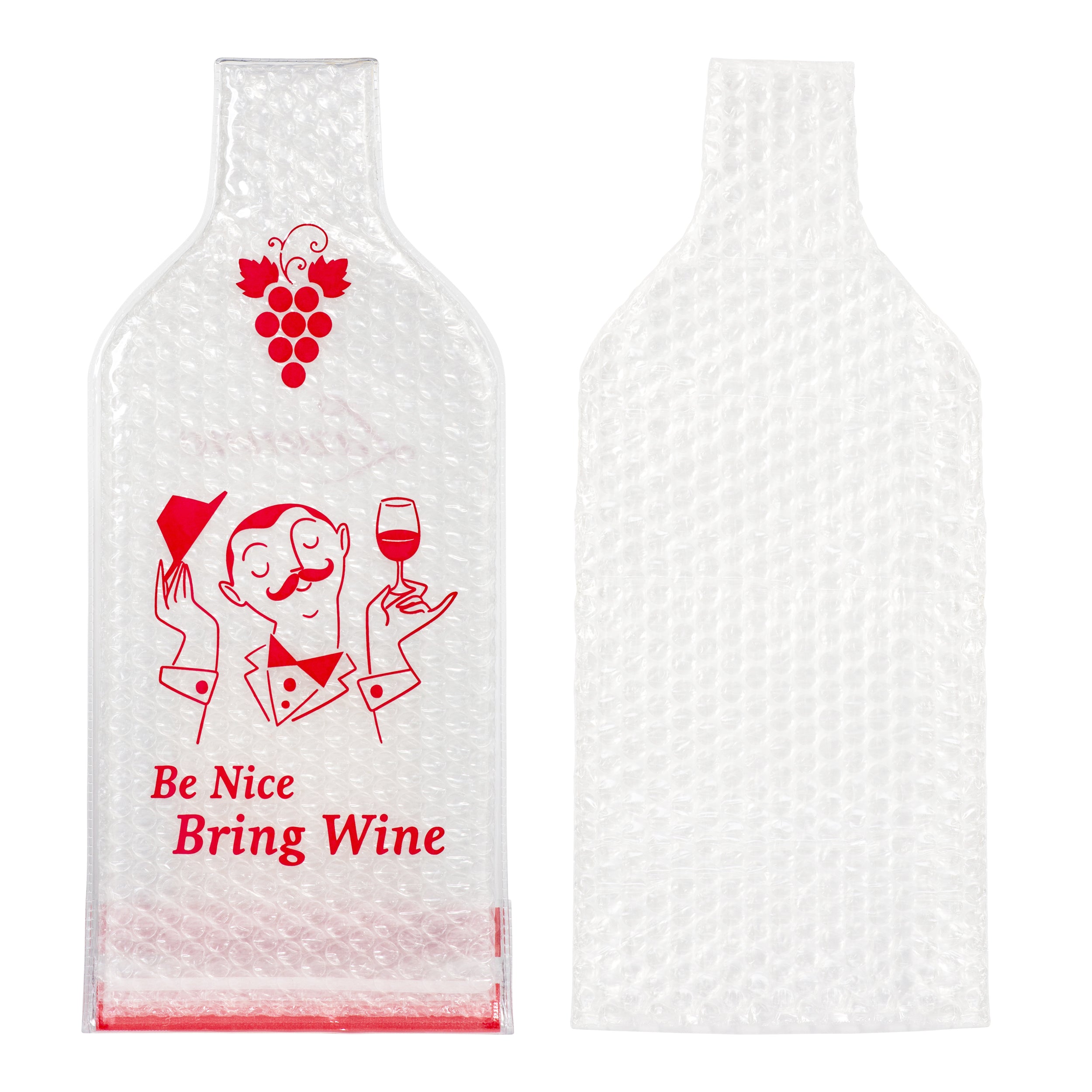 Lazenne Wine Cush per 1 bottiglia - Set da 6 pezzi - Custodia per borsa riutilizzabile per vino Tripla protezione