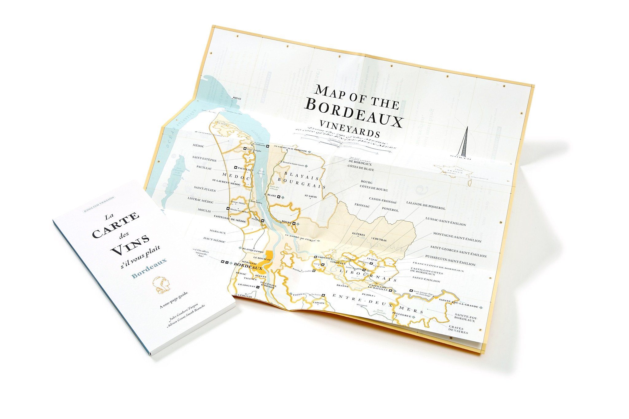 Other Travel Accessories - FRANCE: BORDEAUX WINE MAP & GUIDE - ENGLISH ED.