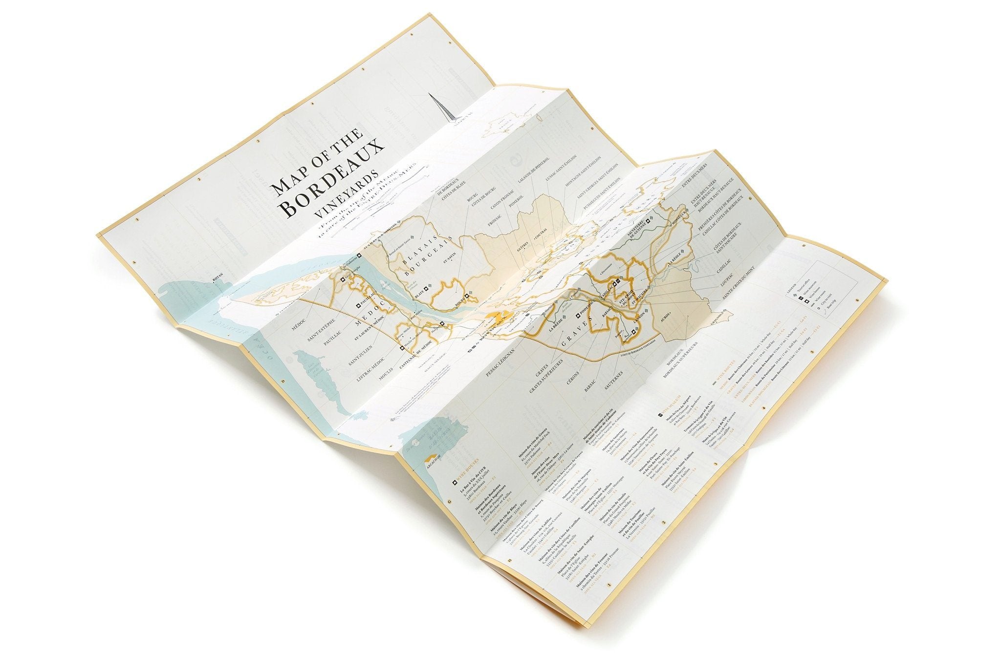 Other Travel Accessories - FRANCE: BORDEAUX WINE MAP & GUIDE - ENGLISH ED.